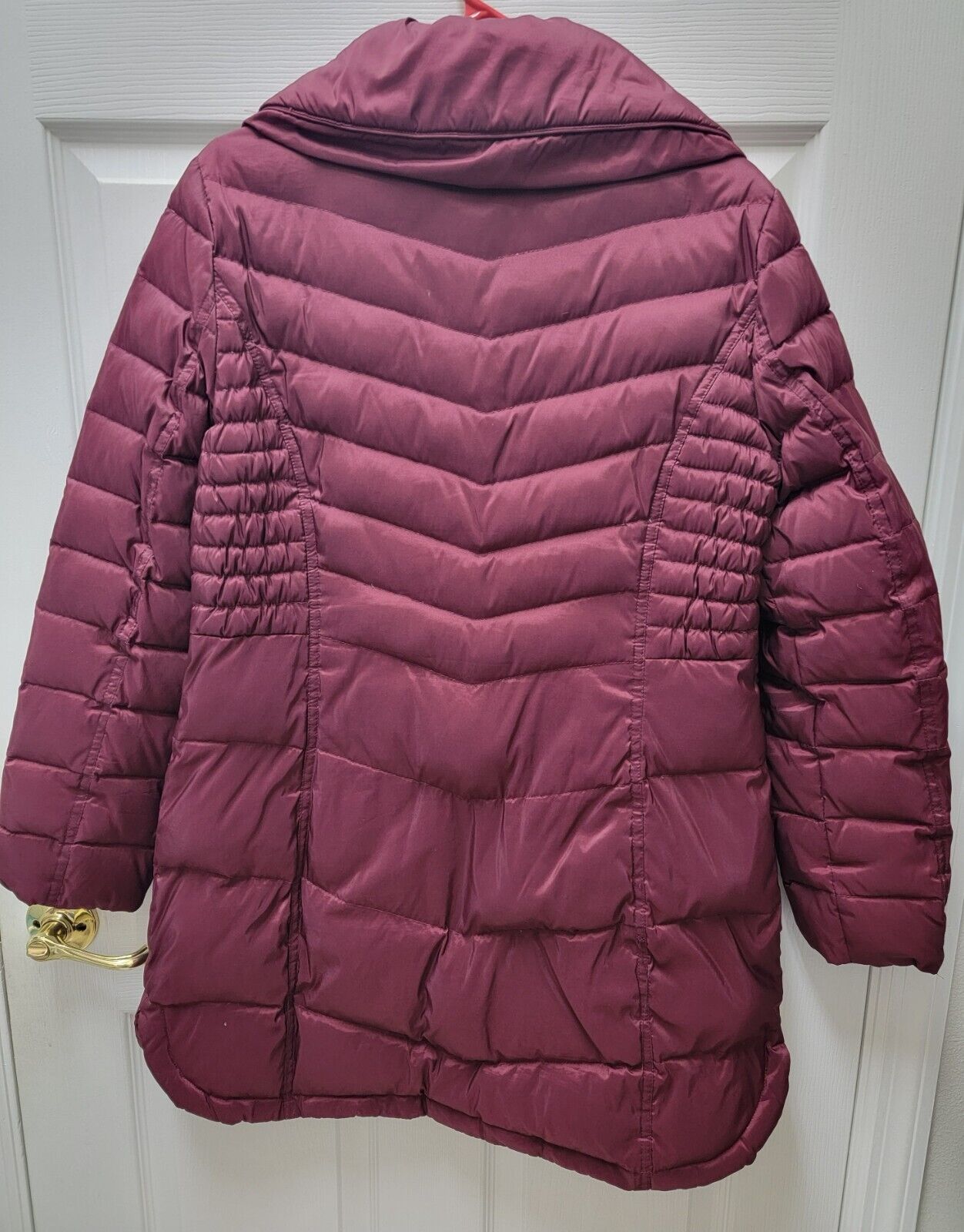 Ellen Tracy Red Puffer Women Jacket Medium - image 2