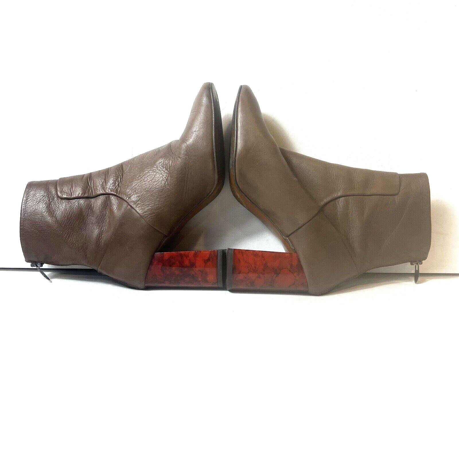 Topshop Womens Size US 5.5 EU 36 Brown Leather Ma… - image 5