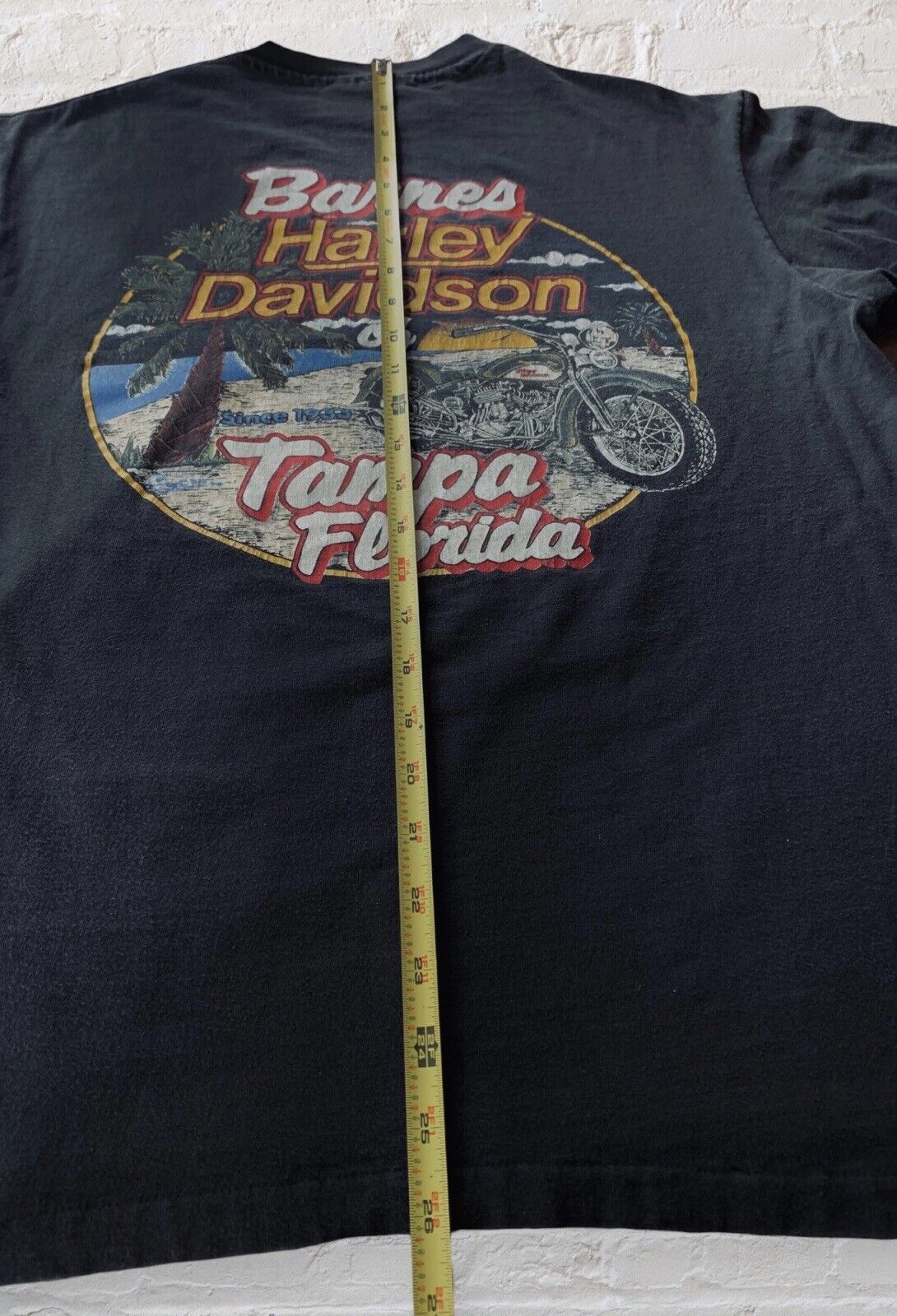 Vintage Late 80s Harley Davidson TShirt Single St… - image 10