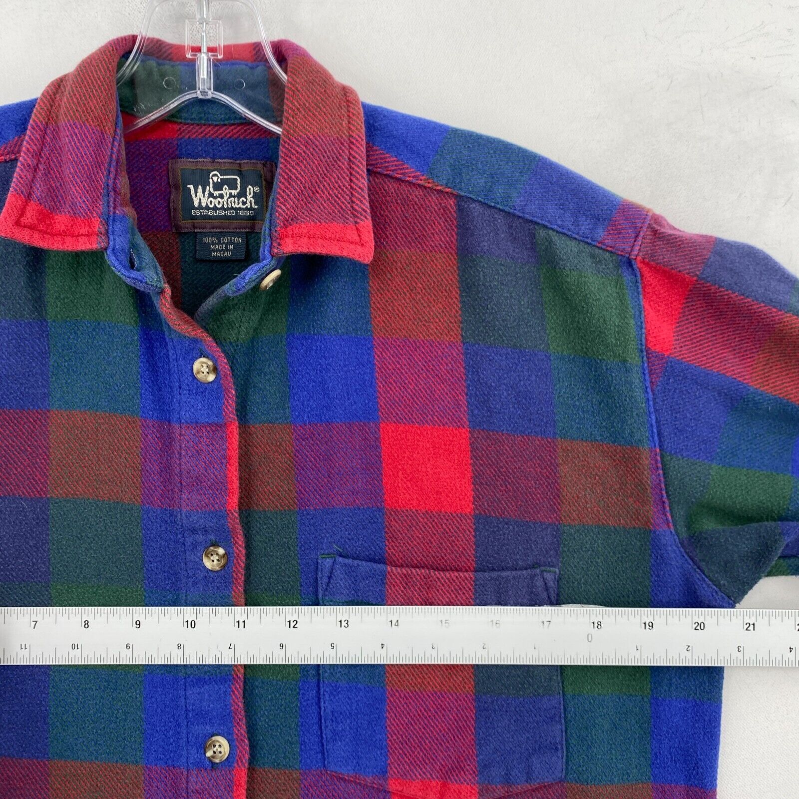 Vintage Woolrich Flannel Shirt Womens Small Orang… - image 4