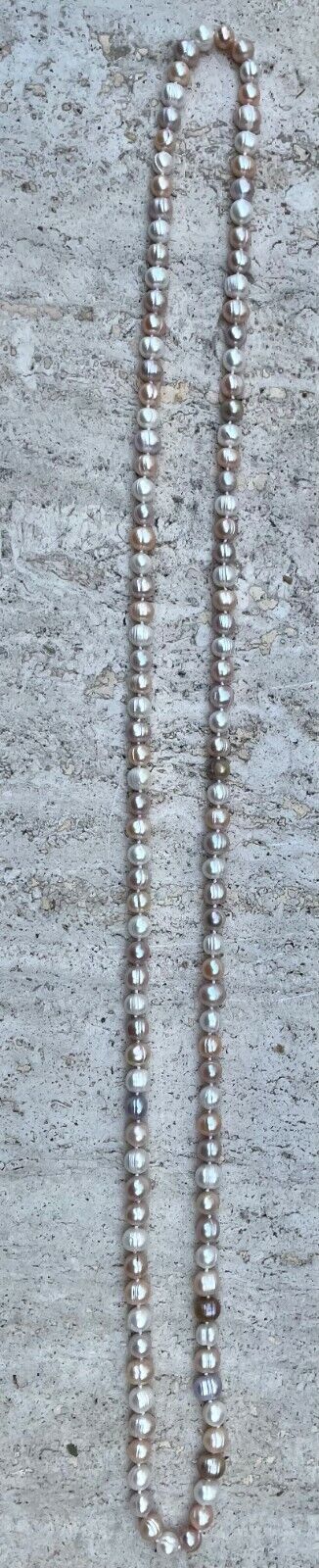 LONG MULTI COLOR CULTURED PEARL NECKLACE LENGTH=4… - image 5