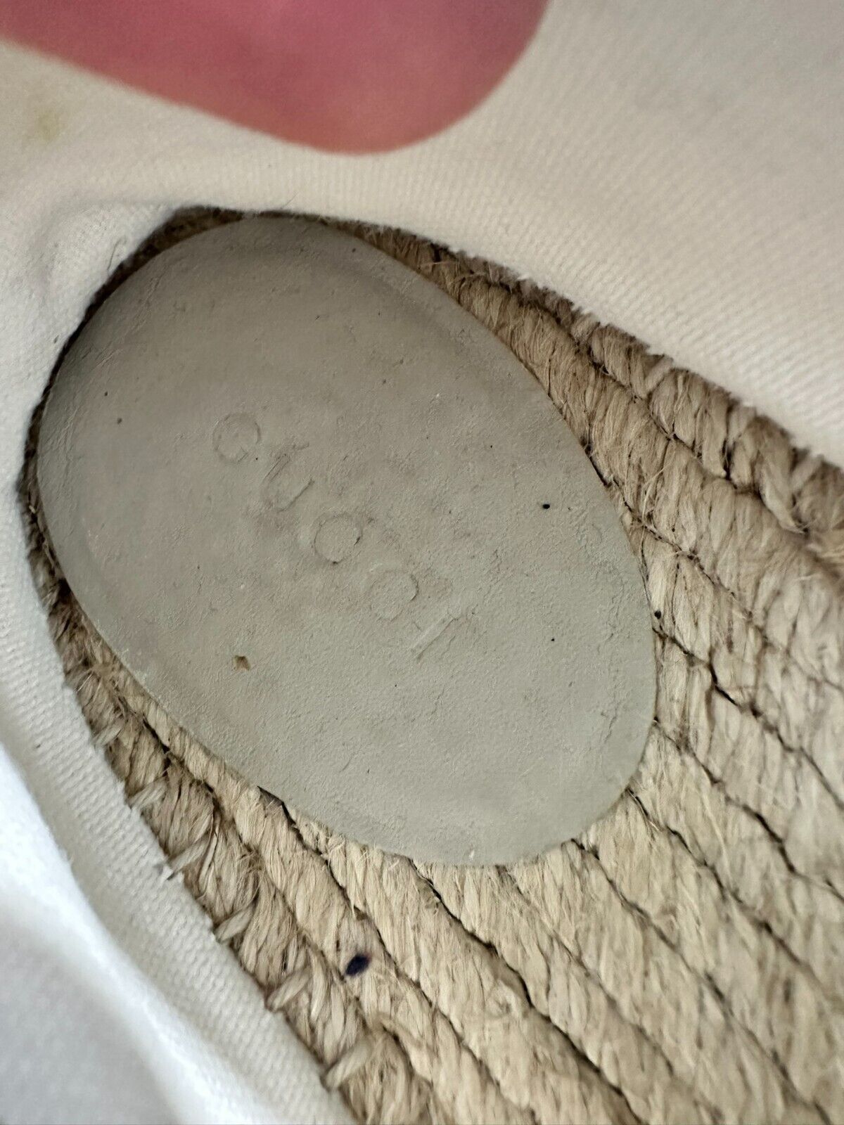 Authentic Gucci Espadrilles GG Monogram Canvas Iv… - image 14