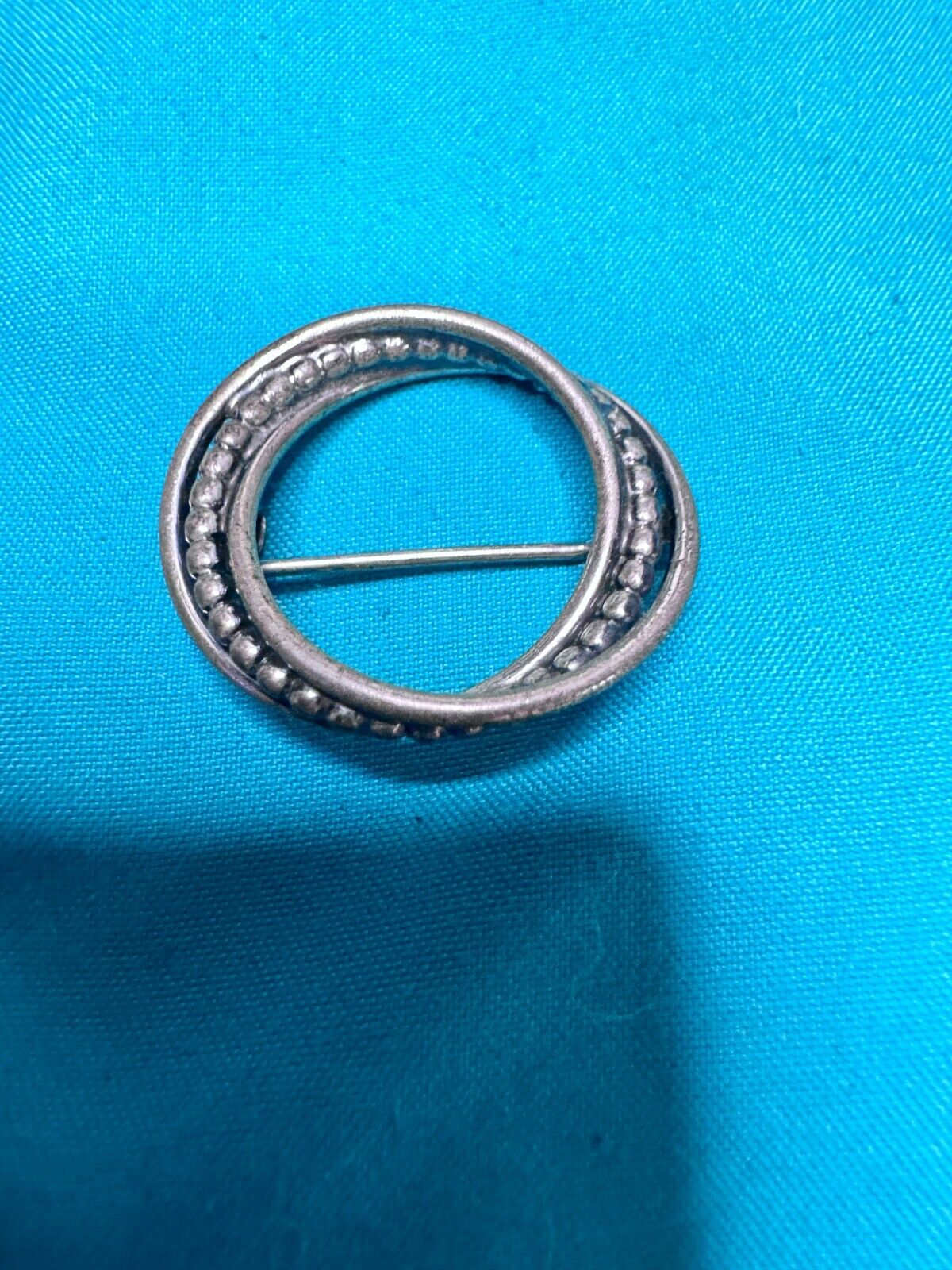 Stunning vintage sterling Silver  925 circle pin … - image 3