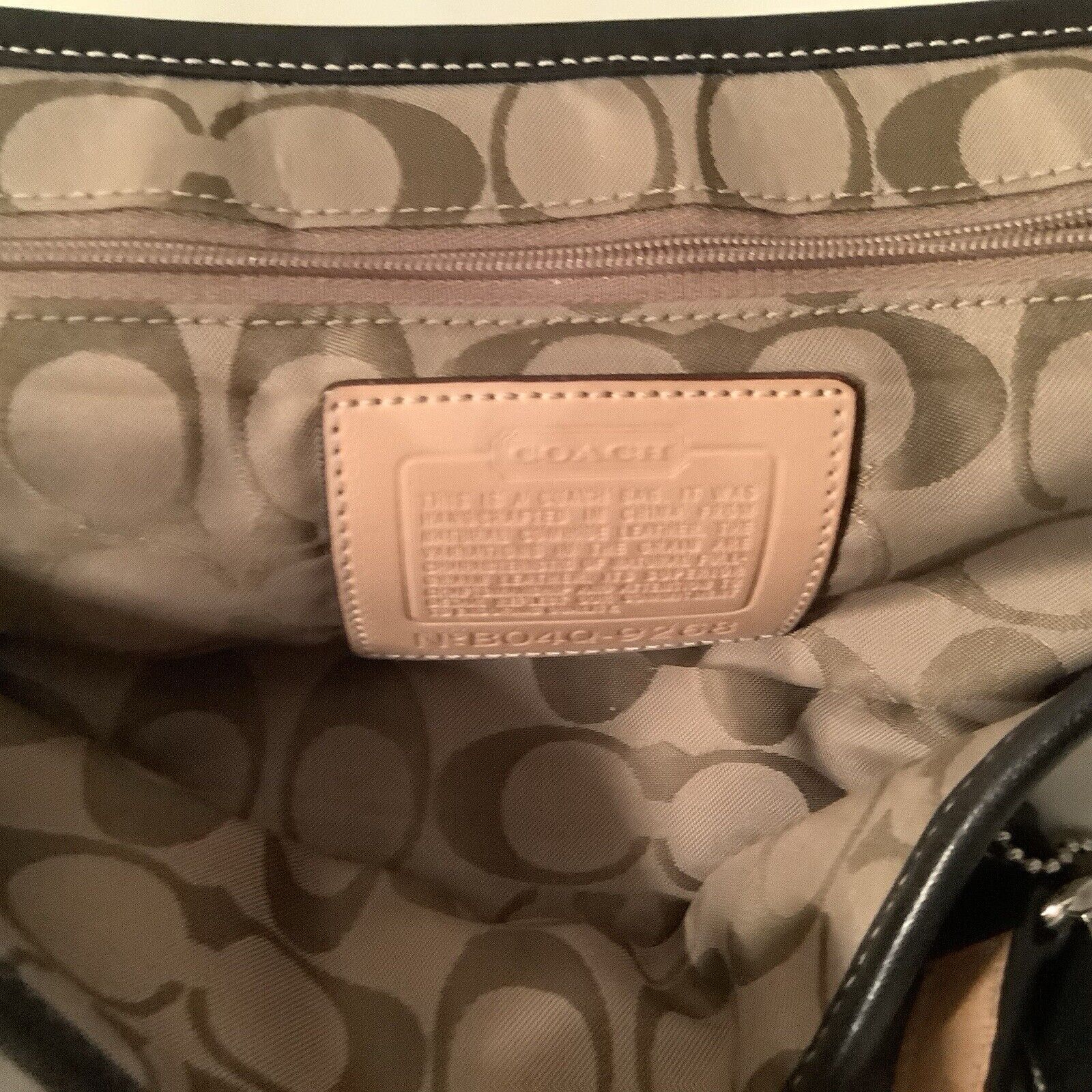 Authentic Coach Hampton Leather Handbag, White & … - image 4