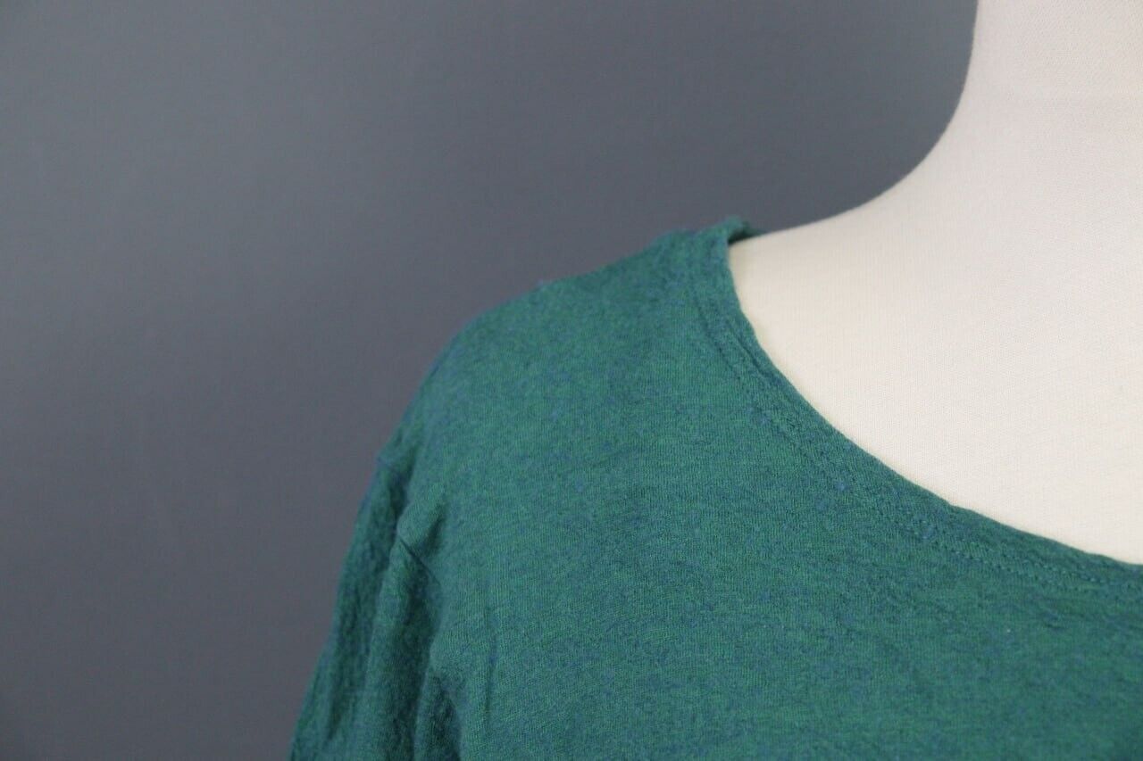 Gudrun Sjoden Green Wool Knit Top Shirt Size M - image 8