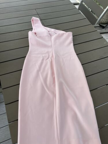 Light Pink Likely One Shoulder Sheath Dress Size 6