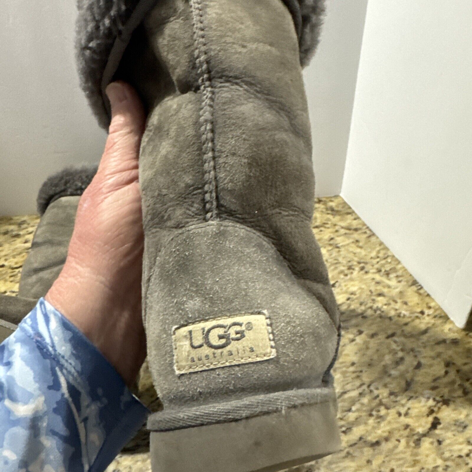 UGG baily Sheepskin Fold Down Women’s Boot Size 8… - image 9