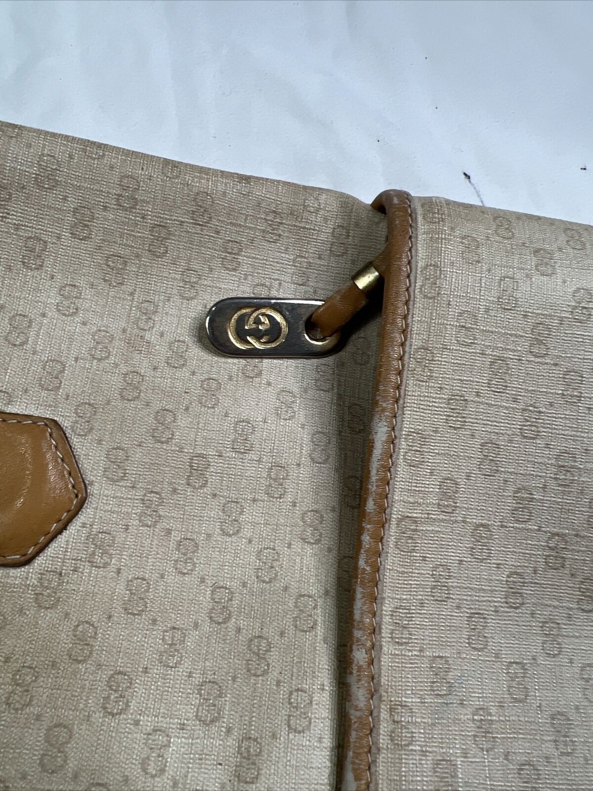 Gucci Beige GG Monogram Large Tote With Front Poc… - image 6