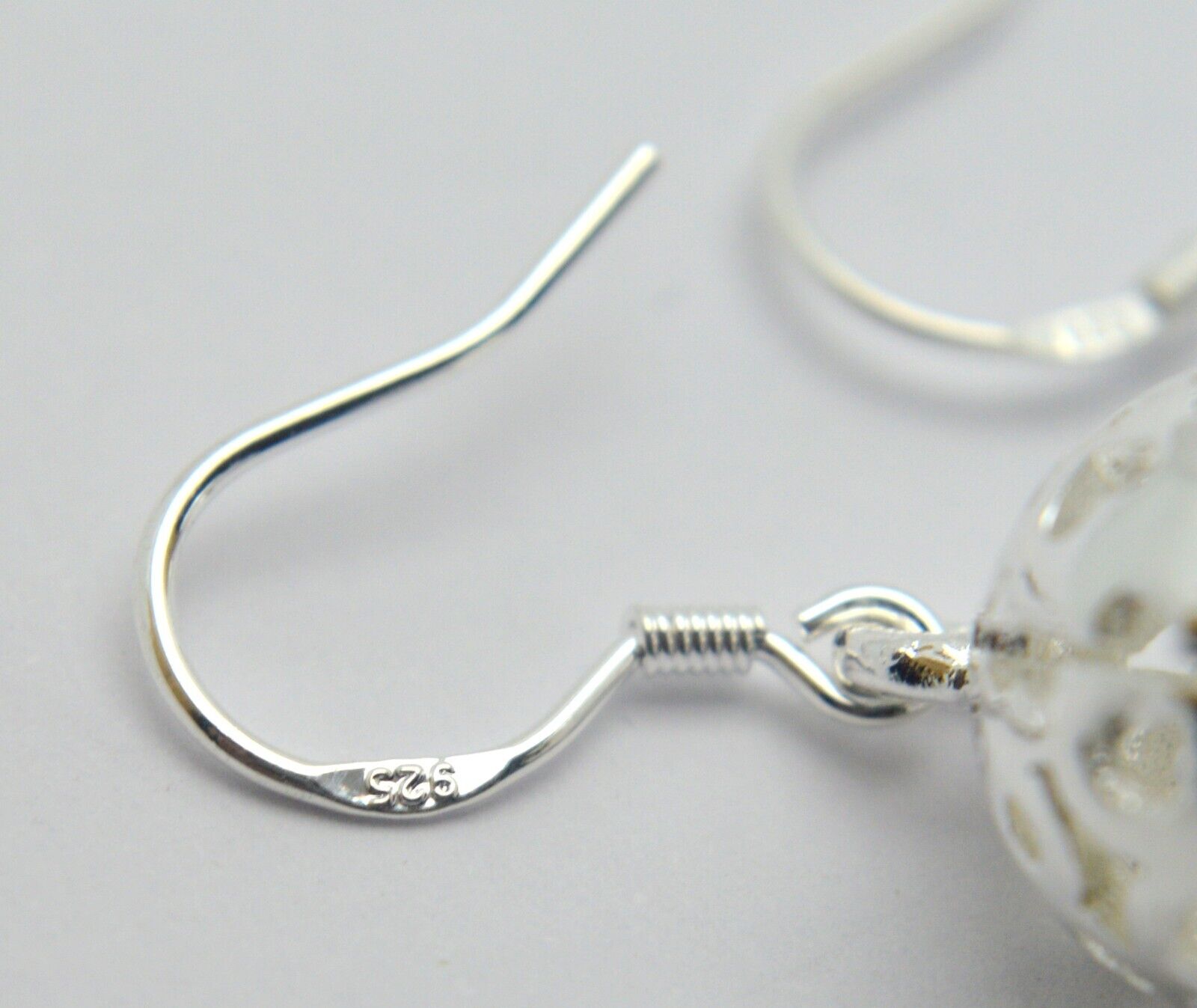 DESIGNER 925 STERLING SILVER ROUND BALL EARRINGS - image 3