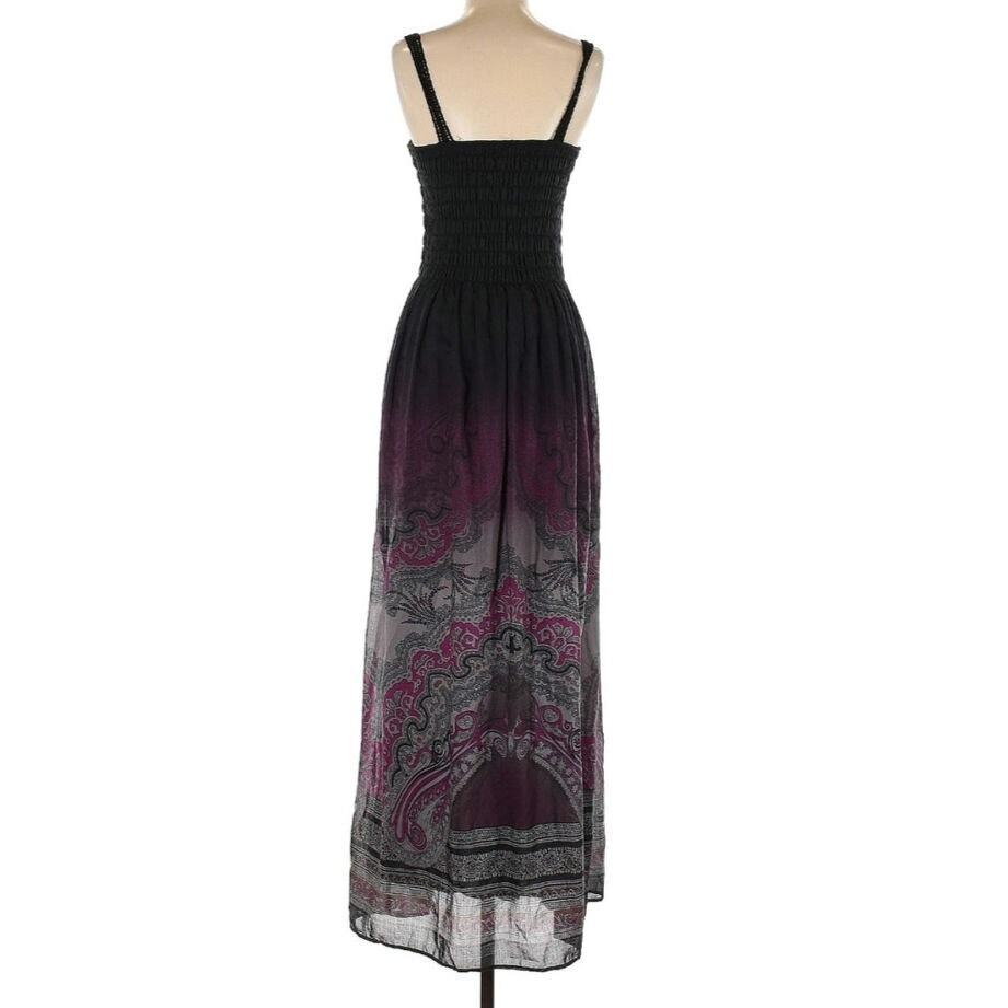 Free People Megs Smocked Brocade Damask Maxi Dress - image 2