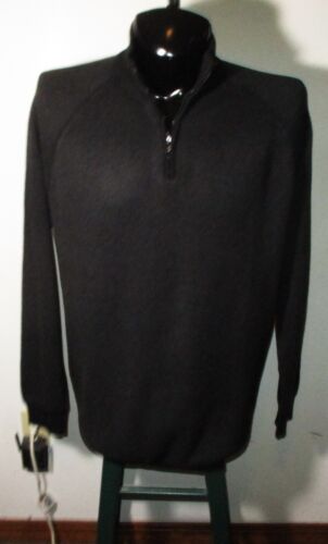 Men's FLAG & ANTHEM Black Long Sleeve 1/2 Zip Swea