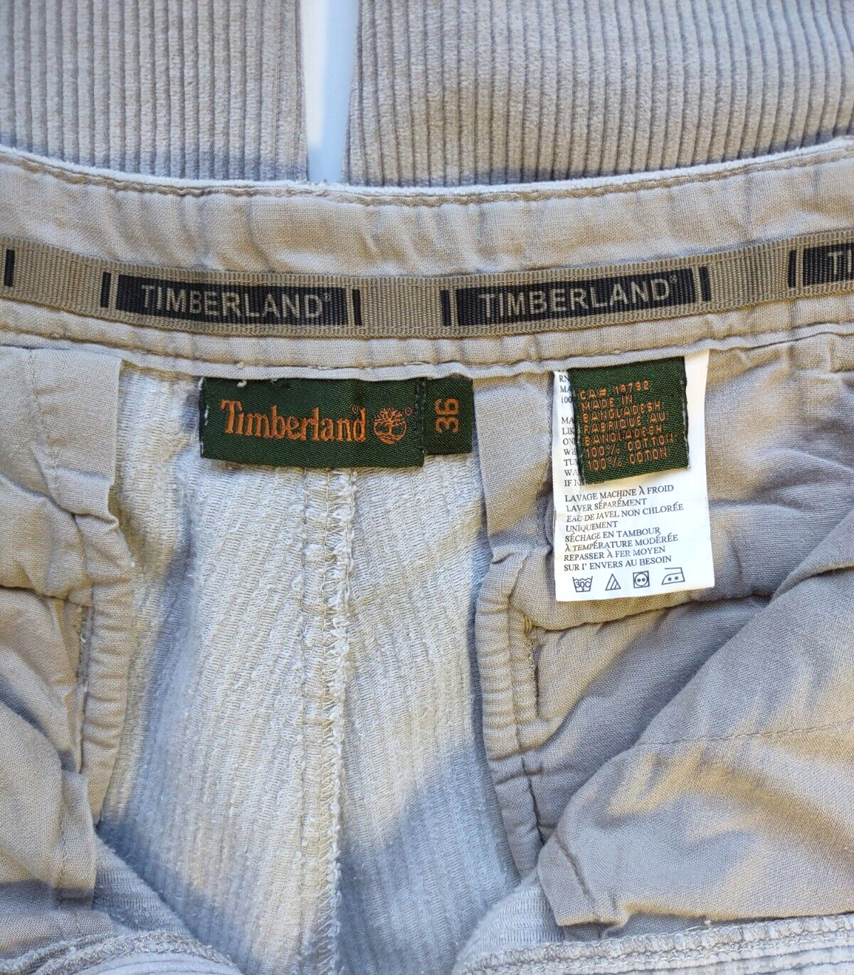 Vintage Timberland Men's Corduroy Pleated Pants L… - image 7