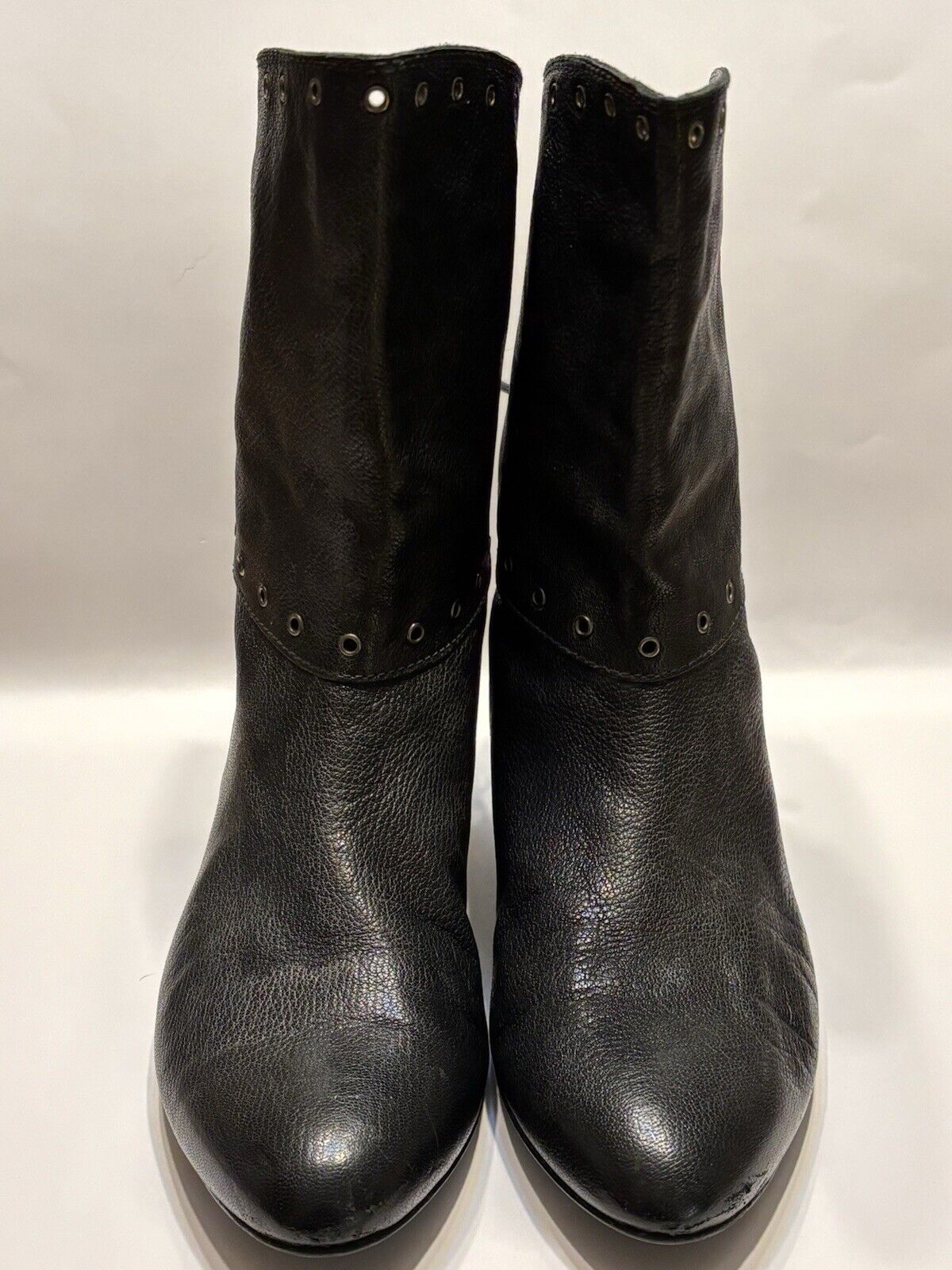 Stuart Weitzman Black Leather Lace Up boots 8.5 W… - image 5