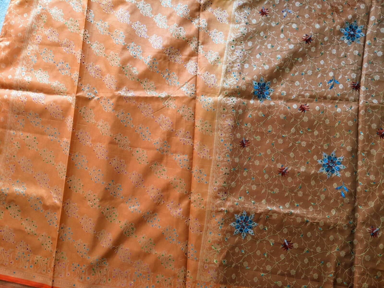 Indian saree with stitched blouse -size 36-40 - image 2