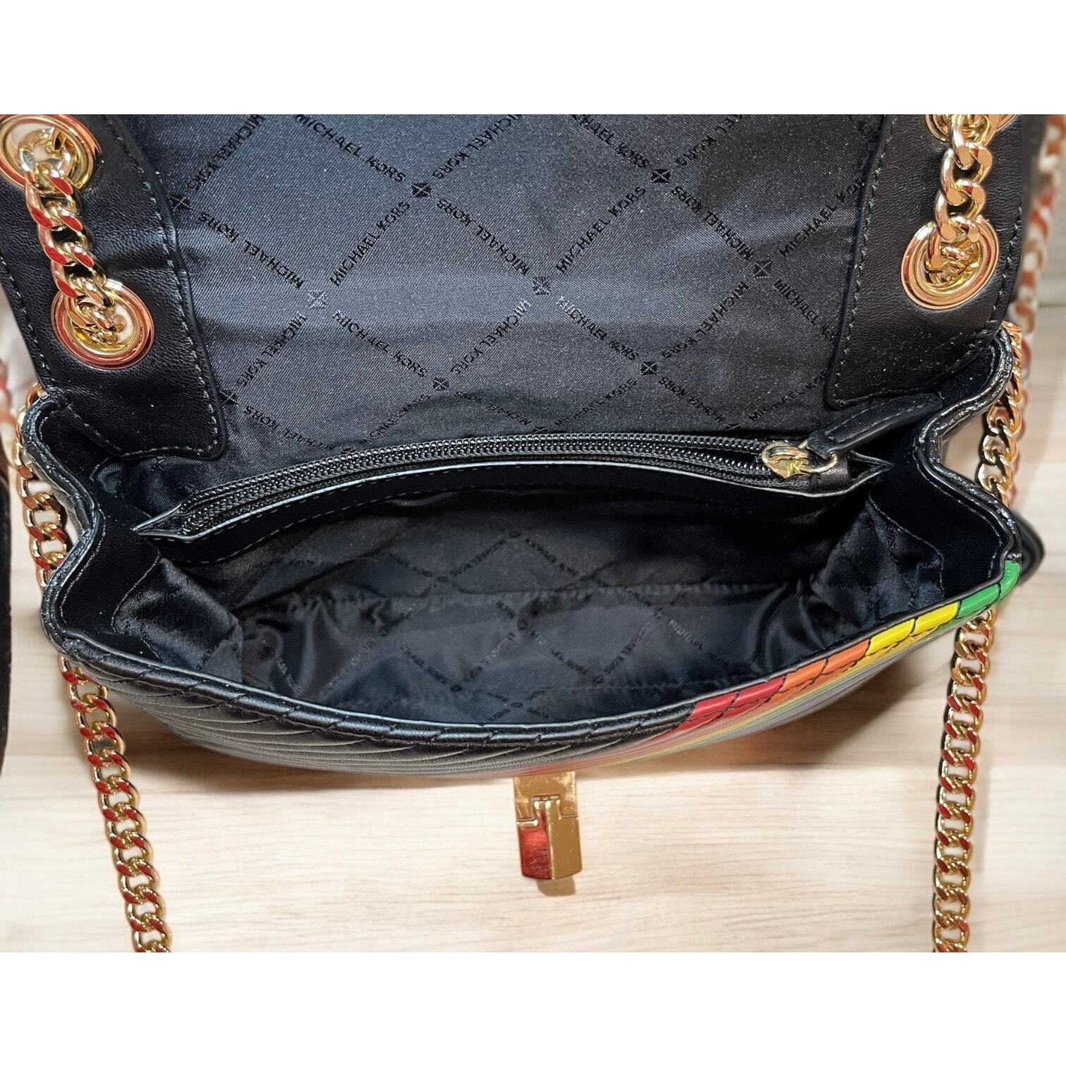 Michael Kors Peyton Rainbow Medium Shoulder Flap … - image 6