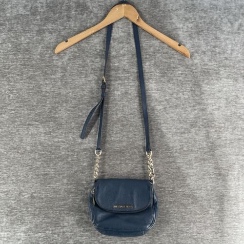 Michael Kors Bedford Flap Crossbody Navy Blue Bag… - image 1