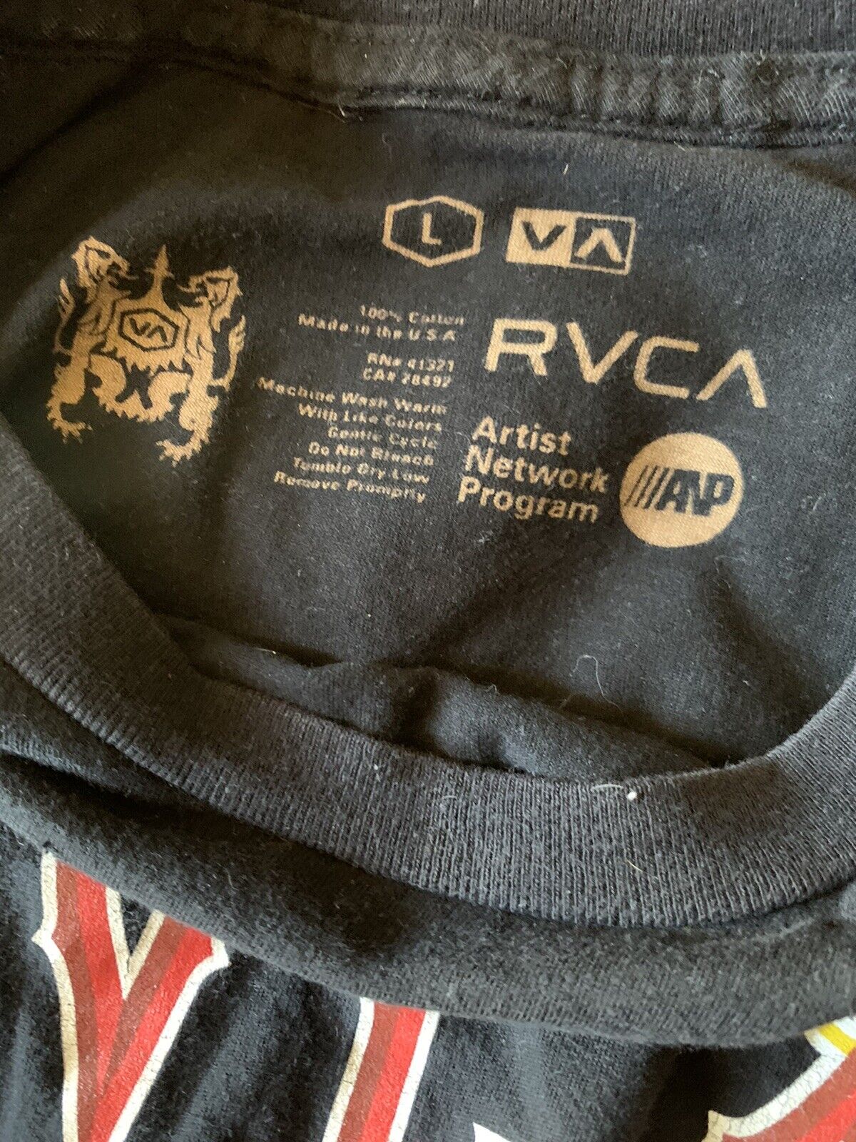 RVCA Black Large LA Angels T-shirt Extremely Rare… - image 4