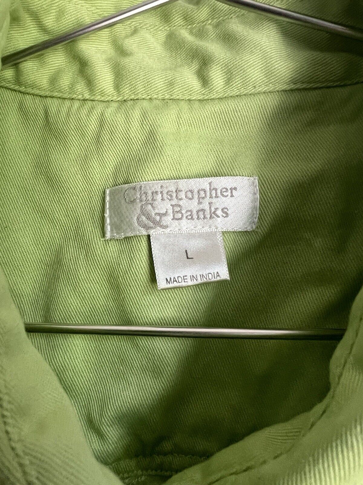 Christopher and Banks brand Vintage y2k Green Tex… - image 4