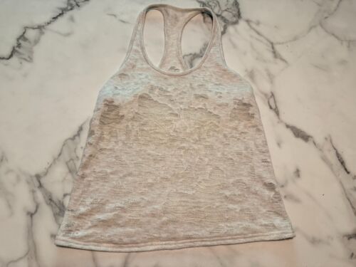 ALO Yoga Tank Top Womens Cream Textured Sleeveles… - image 1