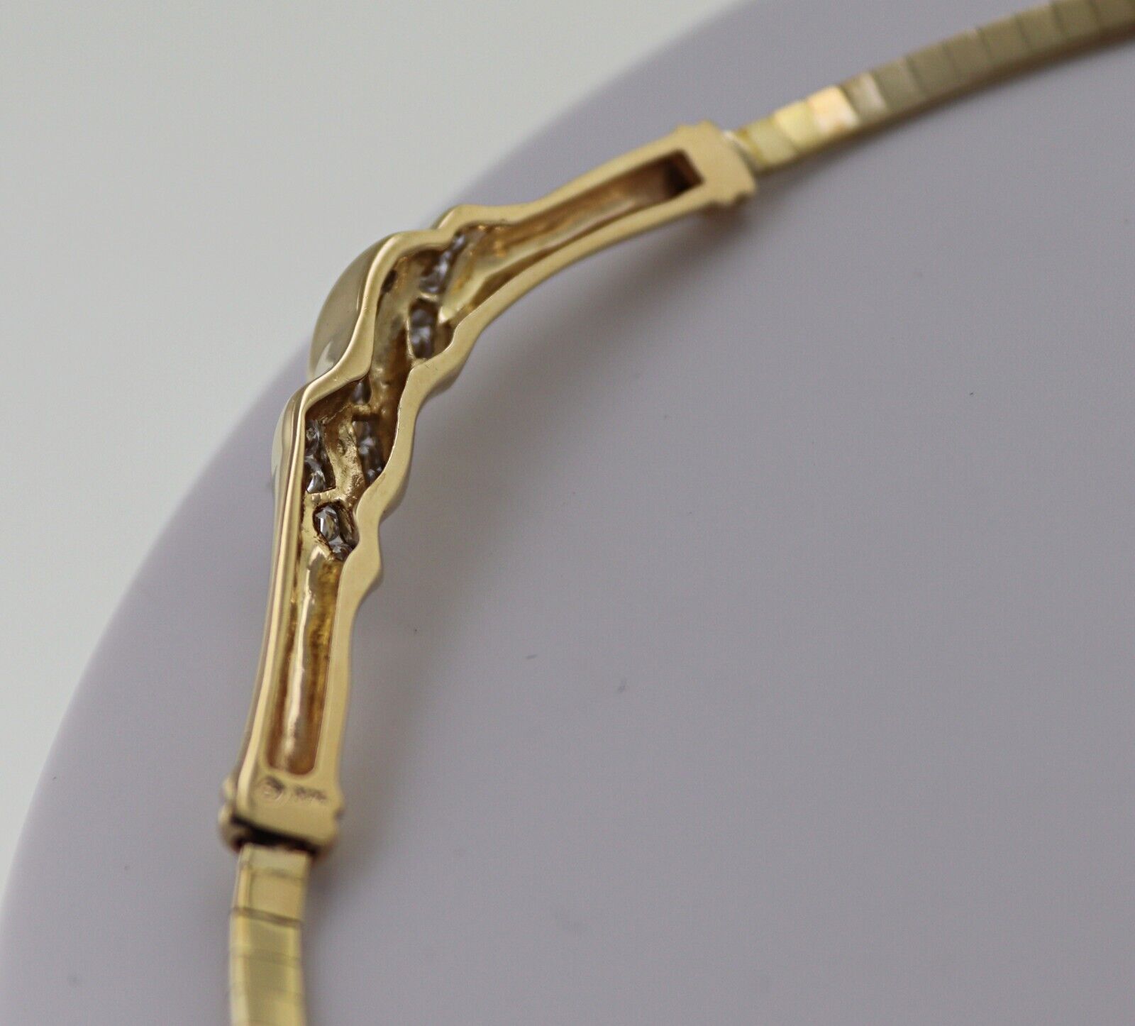 Diamond, 14K Yellow Gold Necklace - image 9