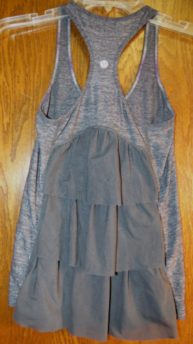 Lululemon 4 Cool Racerback Heathered Coal Gray Gia