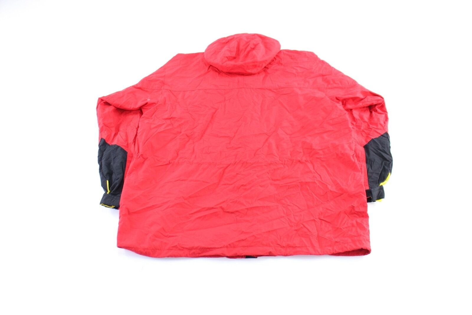 90's Marlboro Logo Patch Red Hooded Zip Up Jacket - image 2