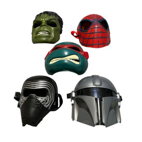 Kids Lot of 5 Superhero Masks Halloween Cosplay D… - image 1