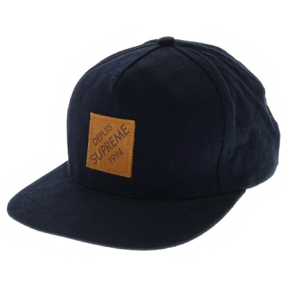 Supreme 09Ss Lux Check 5 Panel Cap Leather Patch … - image 1