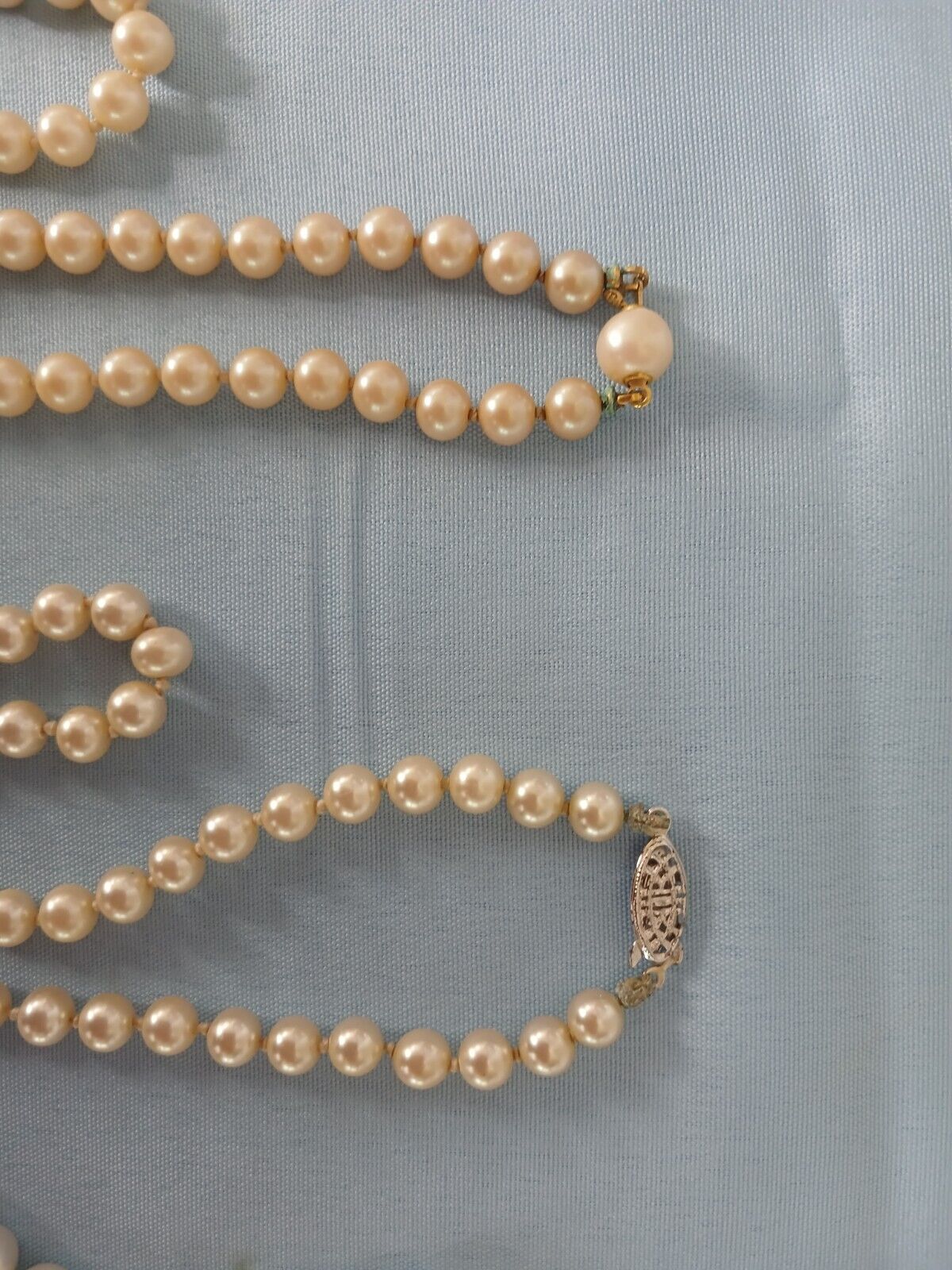 LOT OF 5 VINTAGE FAUX PEARL NECKLACES - image 6