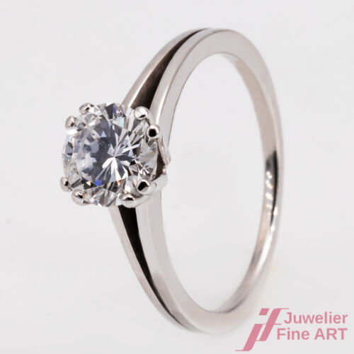 Request 750/18K White Gold 1 Brilliant Solitaire E