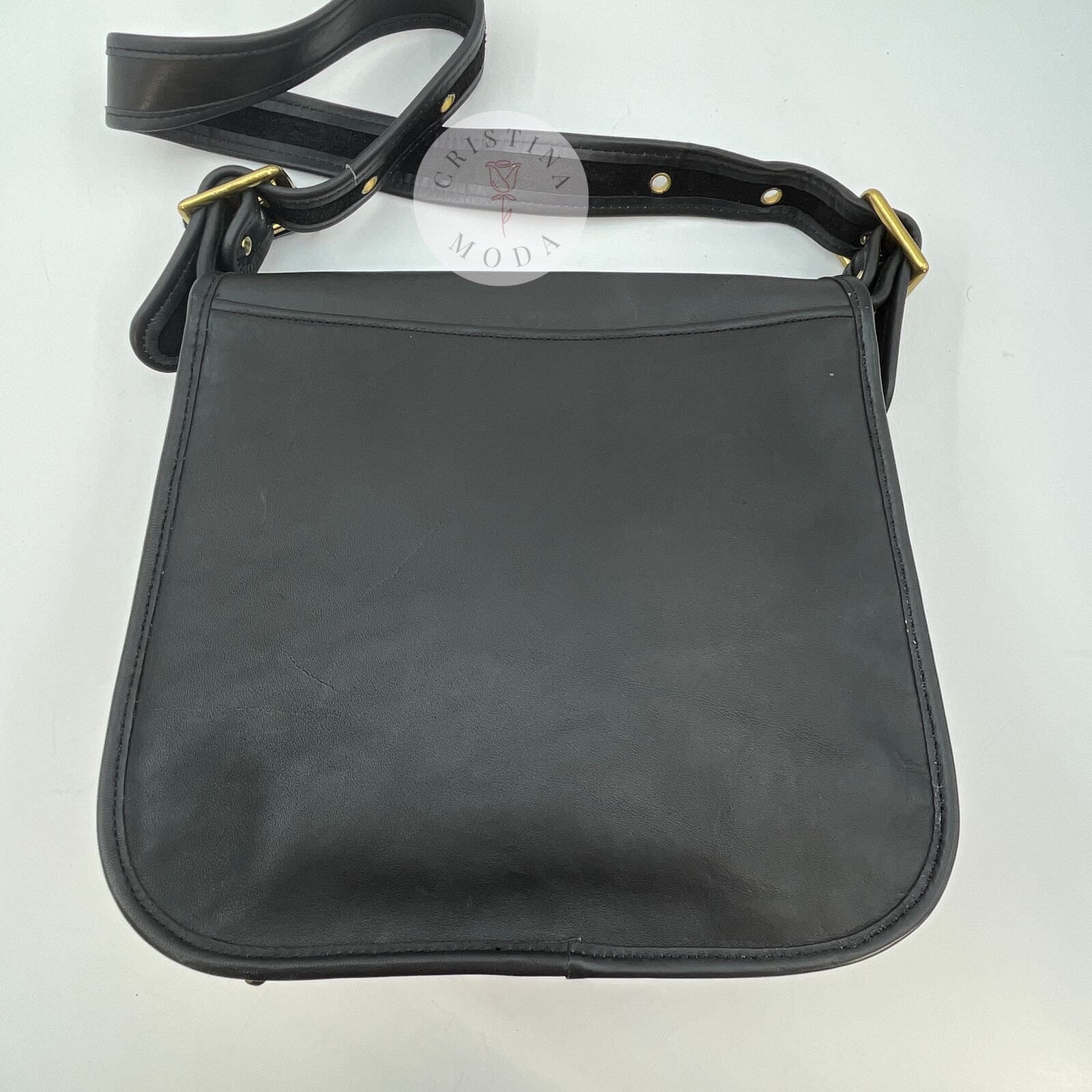 Vintage Coach NYC Stewardess Bag 9525 Black 1980s - image 3