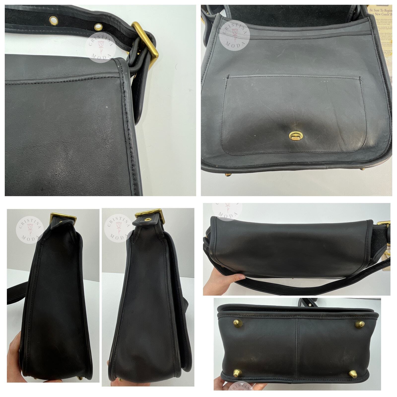 Vintage Coach NYC Stewardess Bag 9525 Black 1980s - image 7