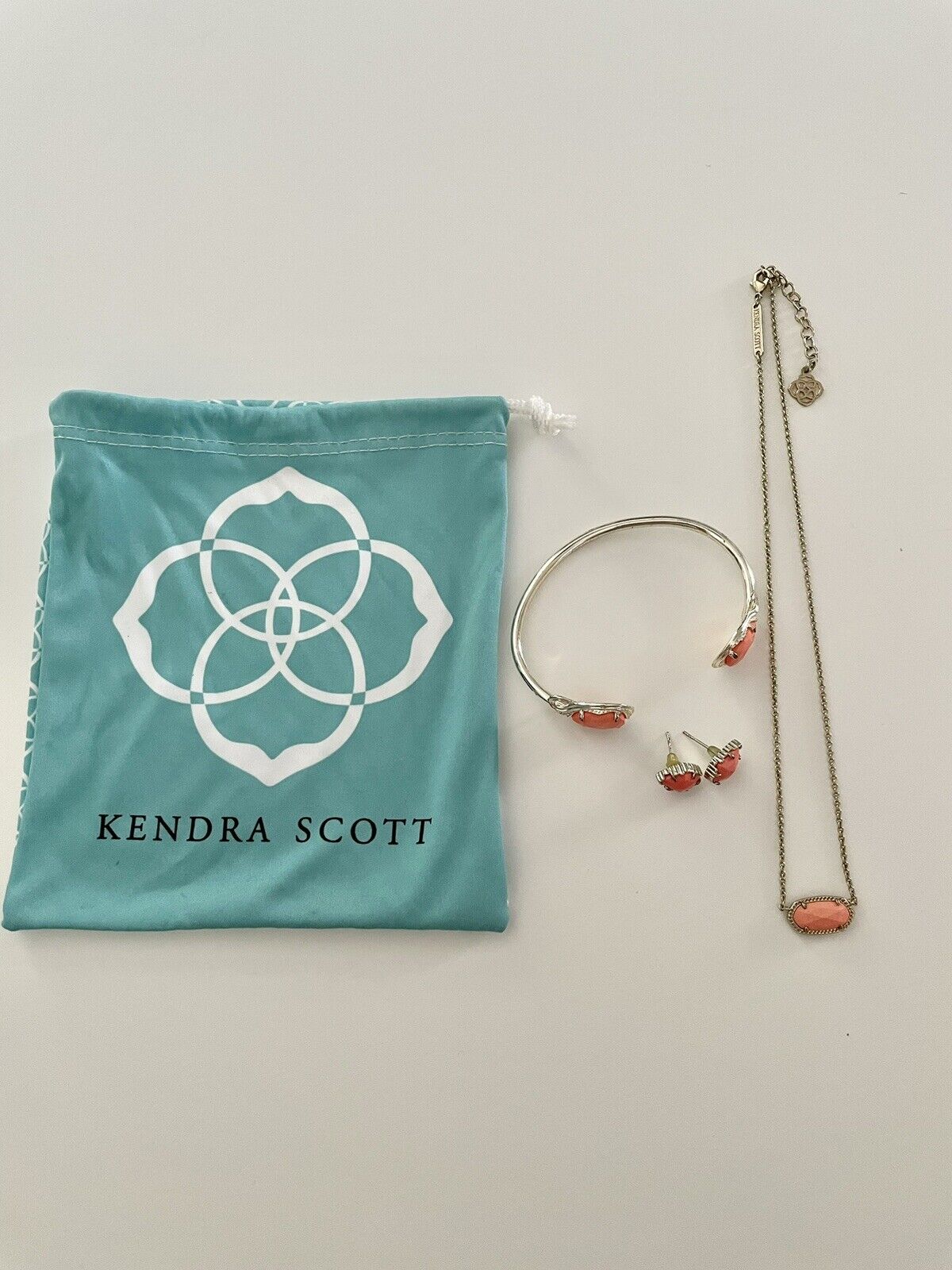 Kendra Scott 3 Piece Jewelry Set Coral Stone - image 1