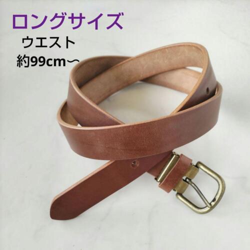 Genuine Leather Belt Long Size Thick Adjustable U… - image 1