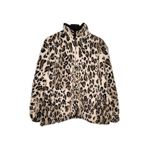 NANUK Vintage Women's Fleece Jacket Leopard Cheet… - image 1