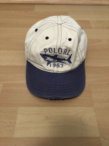 Vintage Ralph Lauren Polo RL Shark Hat Cap Stadium