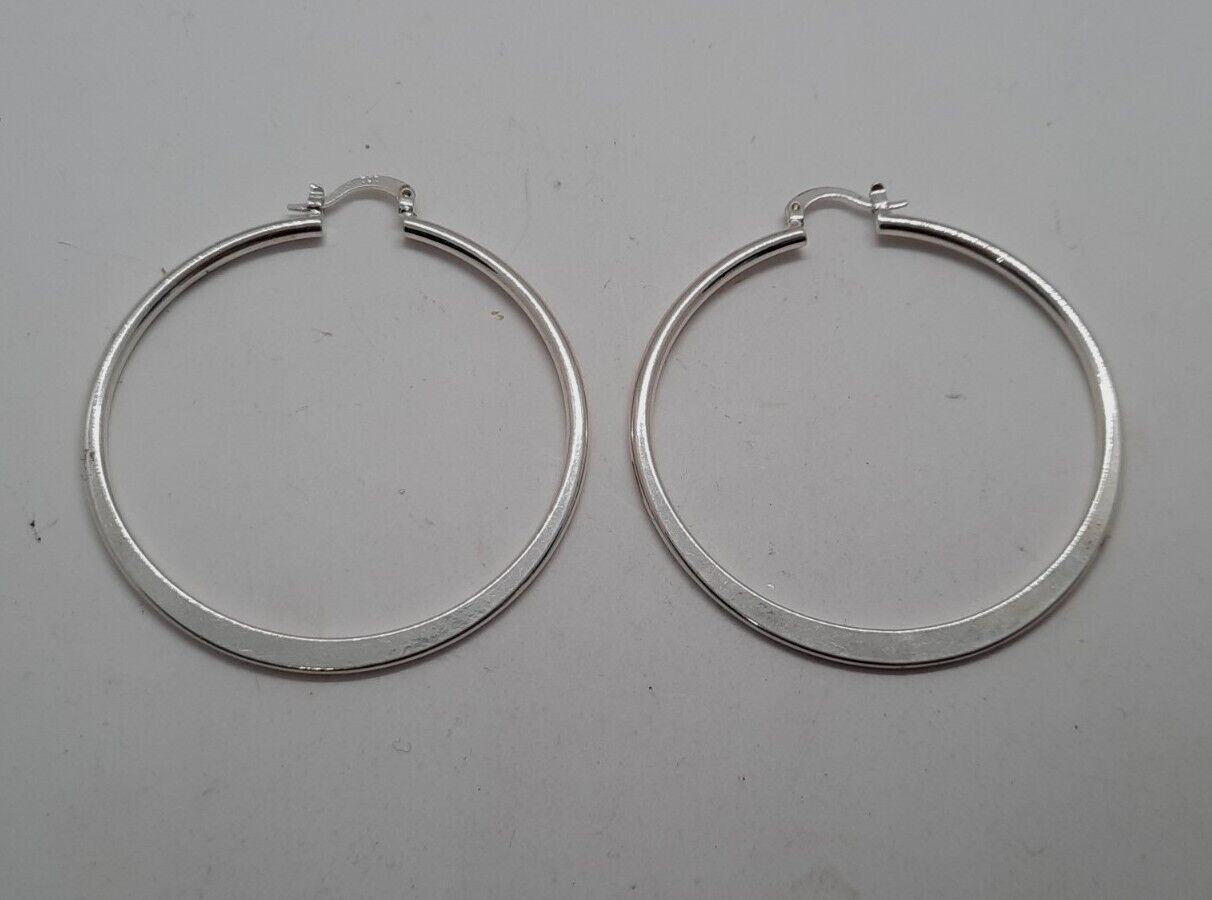 925 Sterling Silver Hoop Earrings - image 4