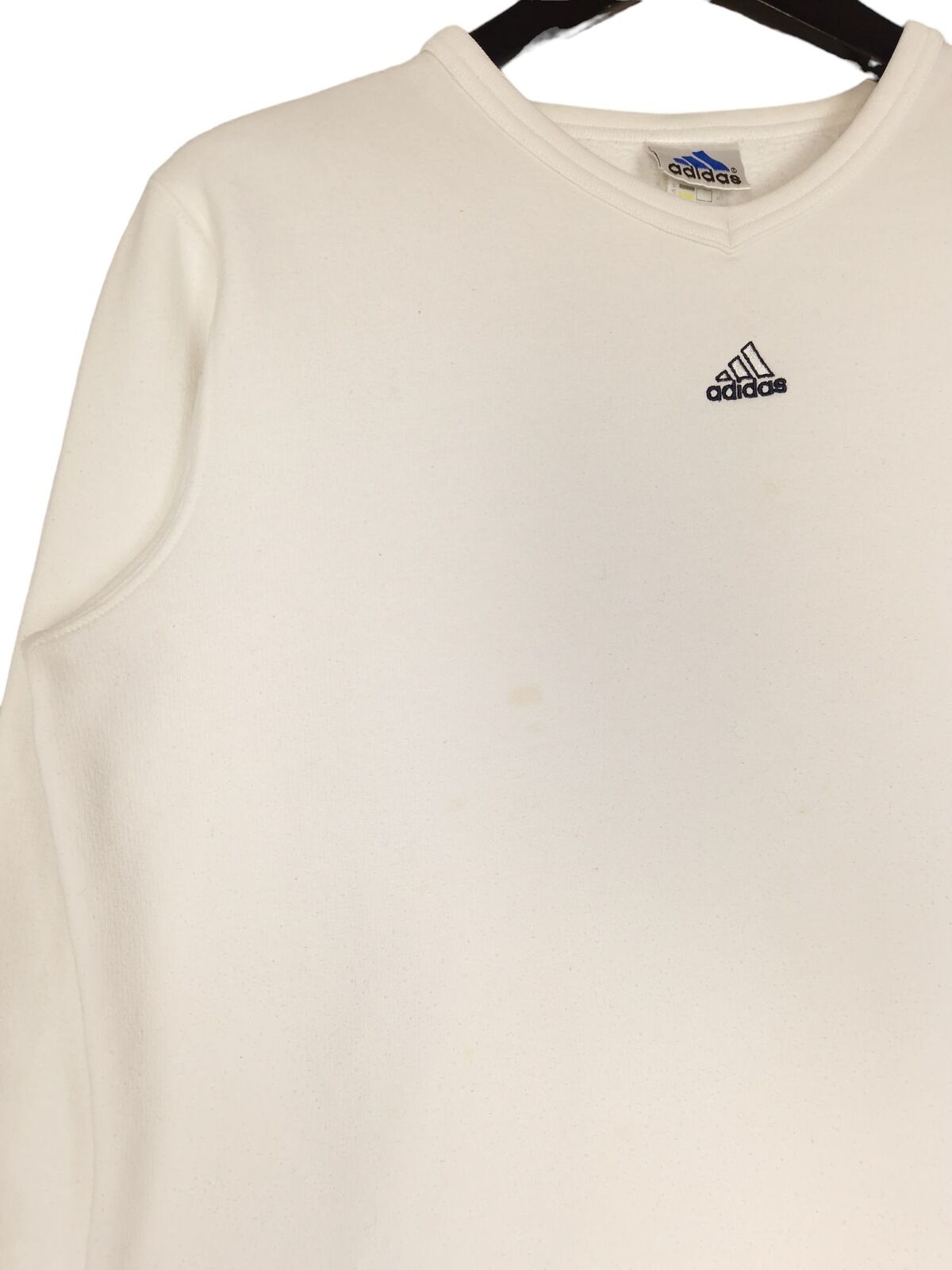 Y2K Adidas Sweatshirt Size UK 14 In White Women's… - image 3