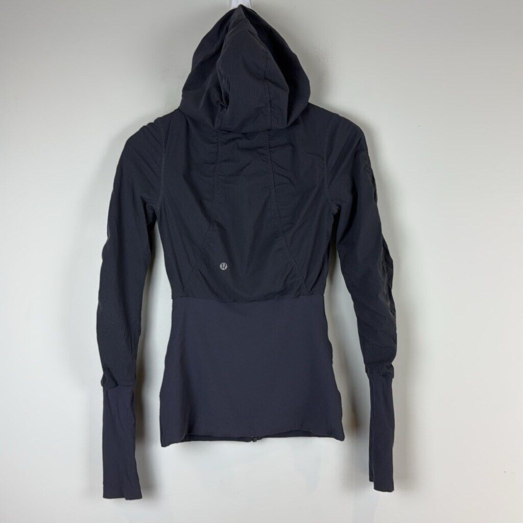 LULULEMON Dance Studio Jacket Size 4 Deep Coal Re… - image 4