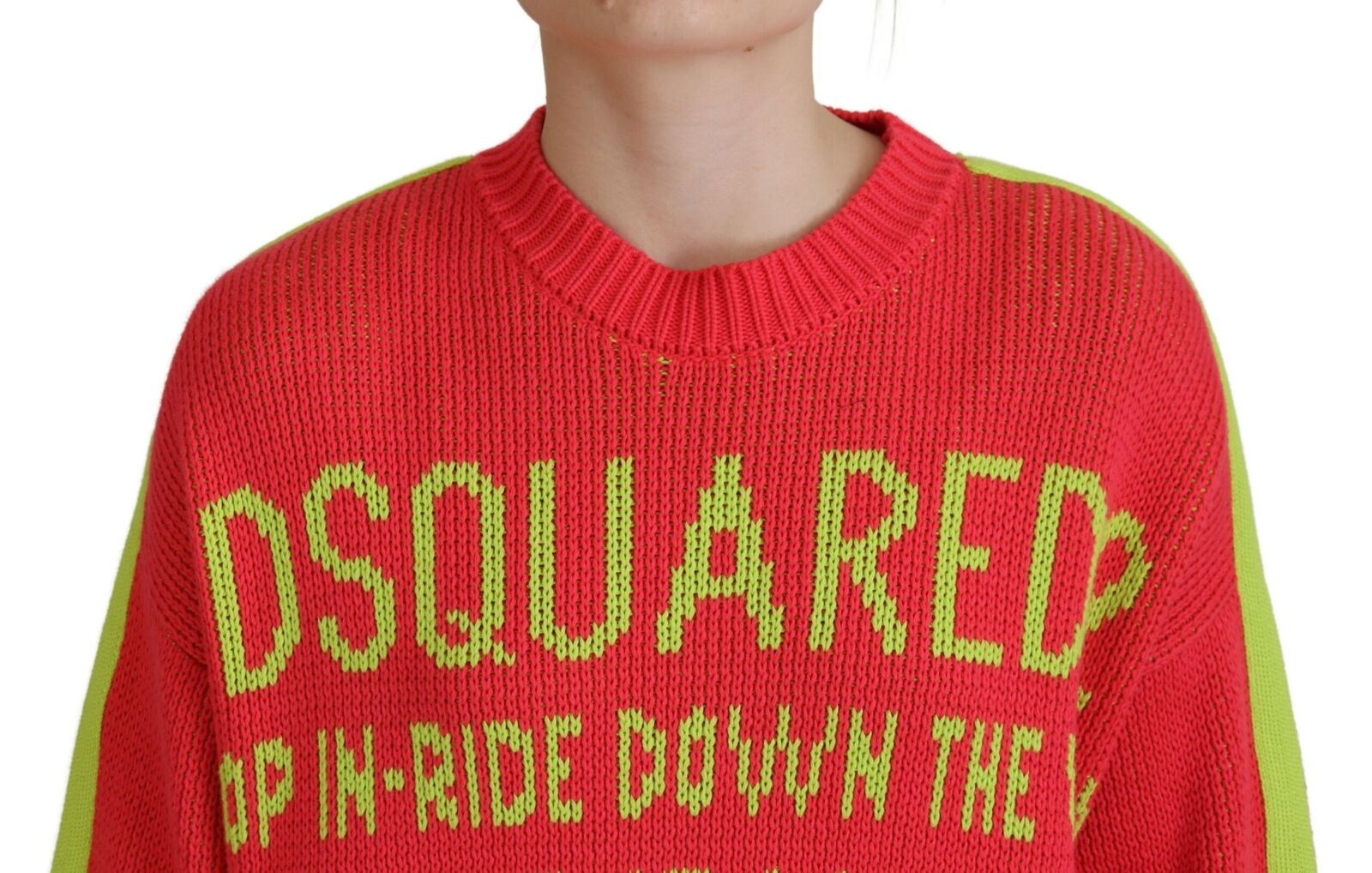 Dsquared² Multicolor Cotton Knitted Crewneck Pull… - image 4