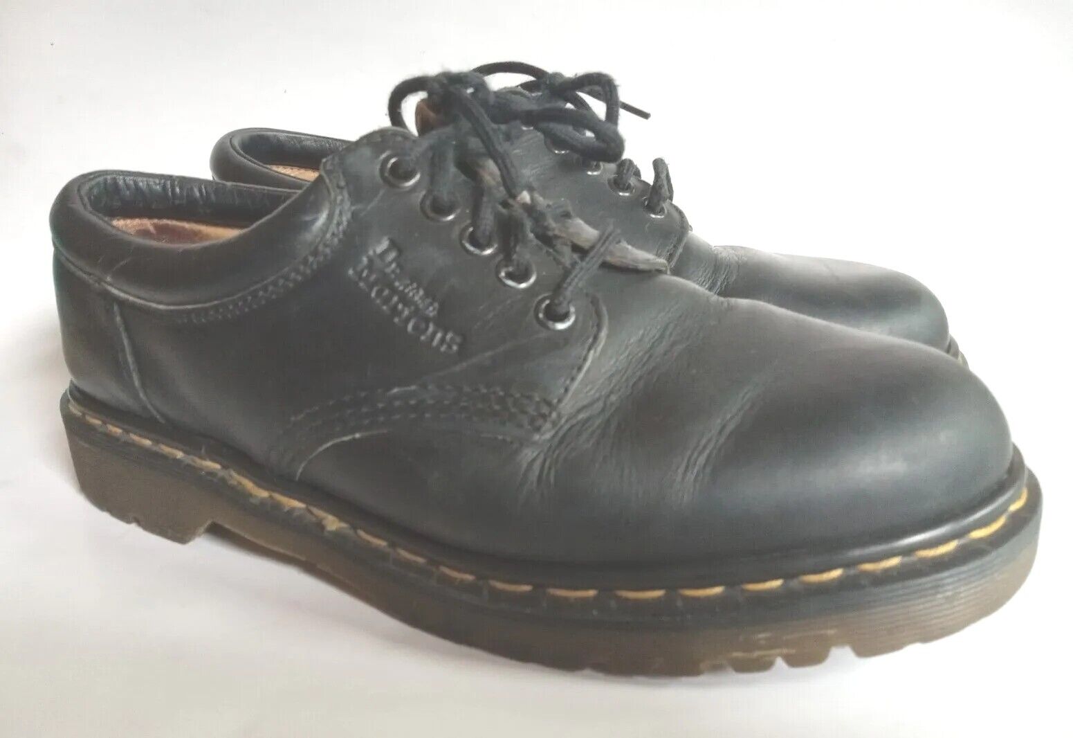 Vtg 90s DR MARTENS Men's Sz 8 England 8053 Black … - image 3