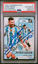 2022-23 Donruss FIFA Lionel Messi Signed #1 PSA Authentic Auto Grade 10