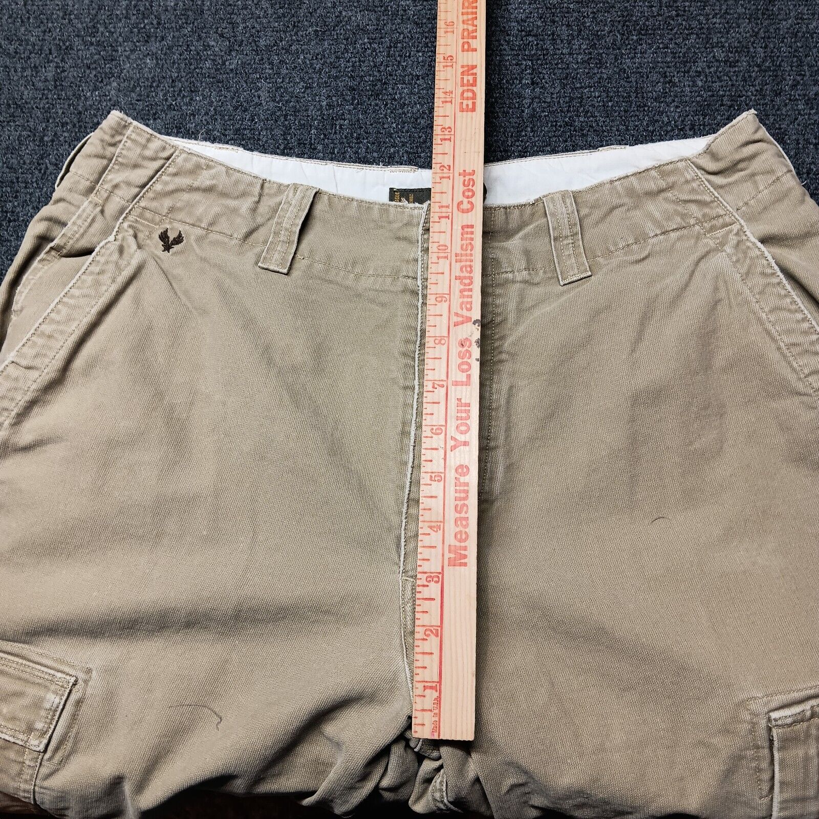 Vintage American Eagle Cargo Pants Men 32x30 Tan … - image 10