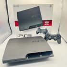 PS3 Slim Console 320GB BOXATA Sony Playstation 3 CECH2504B COMPLETE 2 Controllers