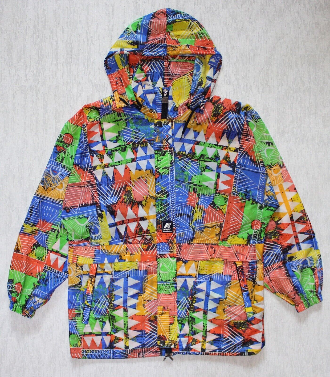 Men's Vintage K-Way Packable Jacket Windbreaker A… - image 1