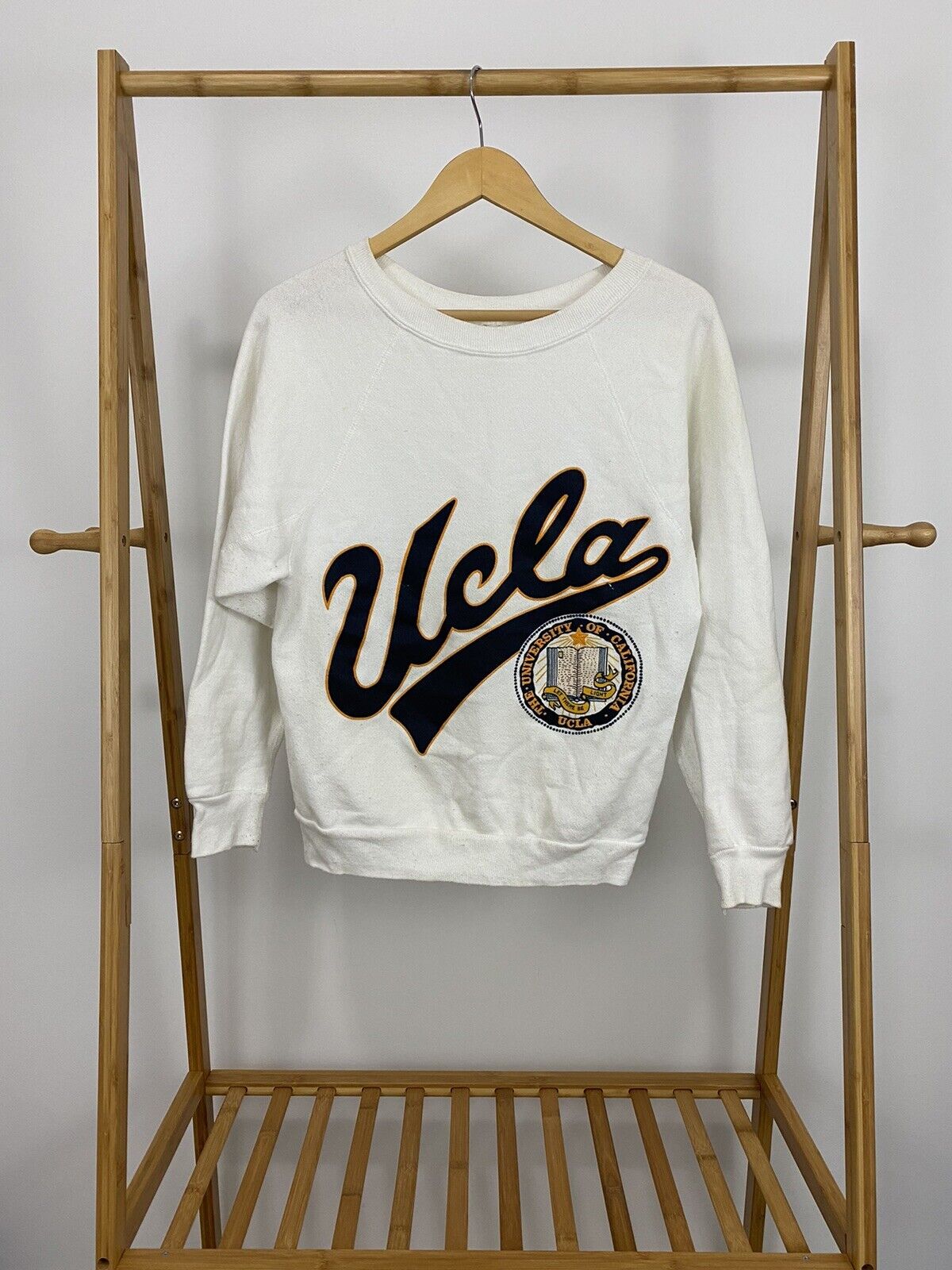 VTG 80s University Of California UCLA Crest Ragla… - image 1