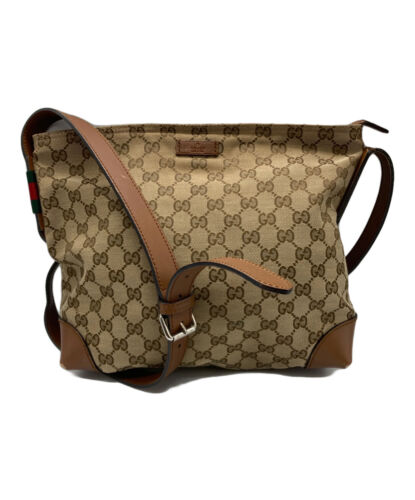 Gucci Canvas Shoulder bag Brown GG canvas 337598 … - image 1