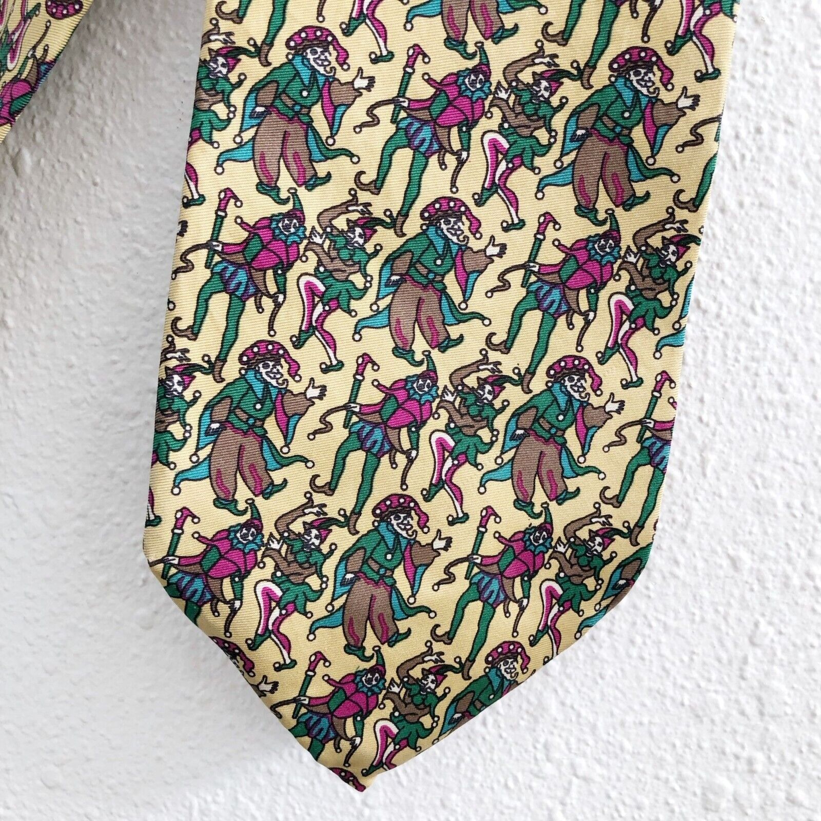 CHRISTIAN DIOR harlequin Print Vintage Tie - image 2