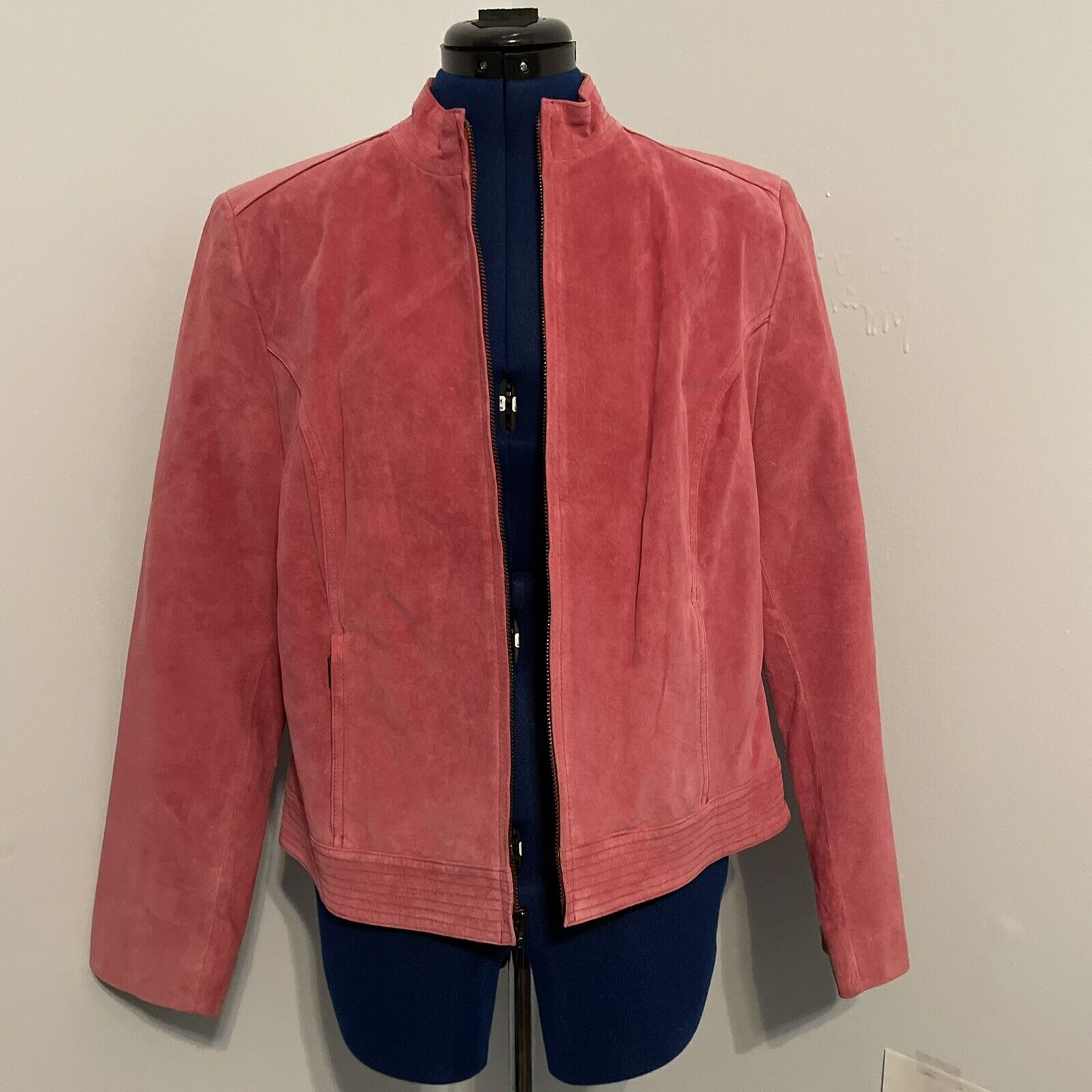 Vintage Valerie Stevens Pink Suede Leather Jacket… - image 2