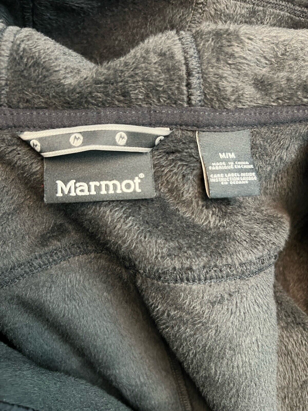 Marmot Black Fleece Jacket, Size Medium - image 5